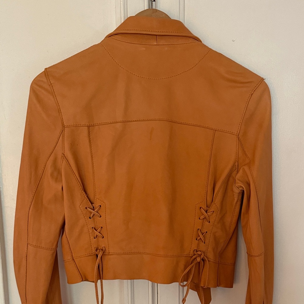 Vintage Rust Leather Jacket